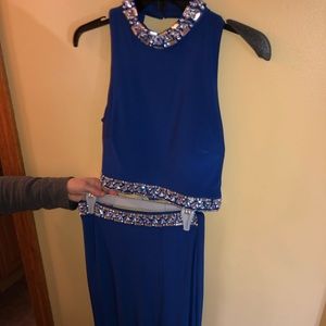Blue prom dress